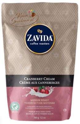 ZAVIDA Żurawinowy krem (Cranberry Cream) 340g ziarnista