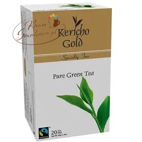 Herbata zielona Kericho Gold Pure Green Tea, ekspresowa 20 torebek, 40g