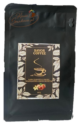 SAVOR COFFEE kawa waniliowo-orzechowa ziarnista 200g