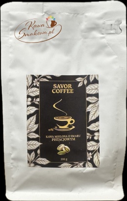 Savor Coffee pistacjowa 200g i Savor Coffee czekoladowo-malinowa 200g kawy mielone
