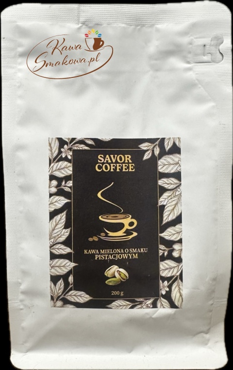 Savor Coffee pistacjowa 200g i Savor Coffee czekoladowo-malinowa 200g kawy mielone