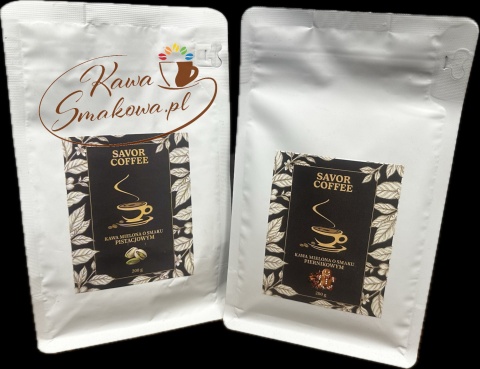 Savor Coffee pistacjowa 200g i Savor Coffee piernikowa 200g kawy mielonee