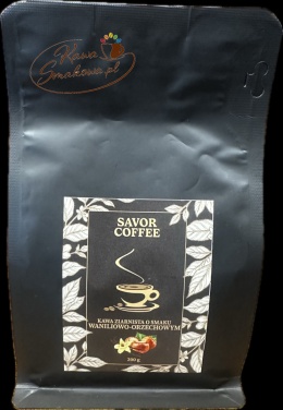 Savor Coffee waniliowo-orzechowa 200g i Savor Coffee pistacjowa 200g kawy ziarniste