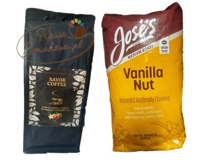 Savor Coffee waniliowo-orzechowa 1kg i Vanilla Nut kawa waniliowo-orzechowa 1,36kg kawa ziarnista