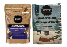 Zestaw ZAVIDA Waniliowo-orzechowa (Hazelnut Vanilla) 907g + ZAVIDA Zimowa mieszanka (Winter Blend) kawa ziarnista