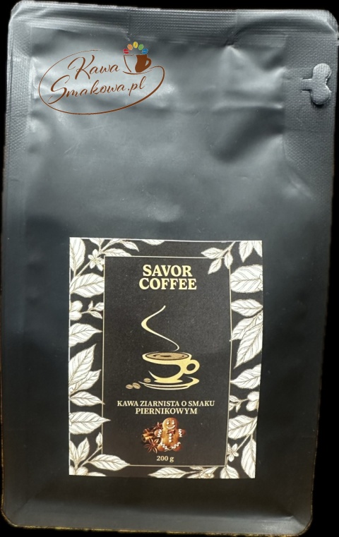 Savor Coffee waniliowo-orzechowa 200g i Savor Coffee piernikowa 200g kawy ziarniste