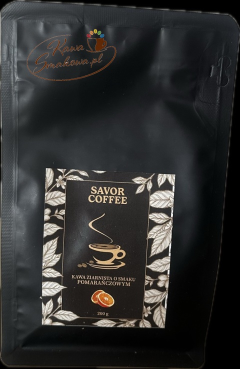 SAVOR COFFEE kawa pomarańczowa ziarnista 200g