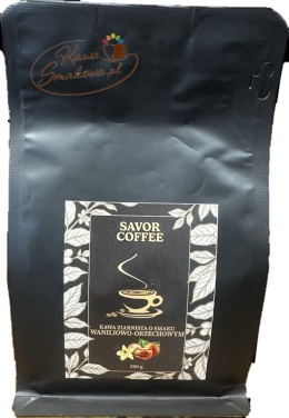 SAVOR COFFEE kawa waniliowo-orzechowa ziarnista 200g