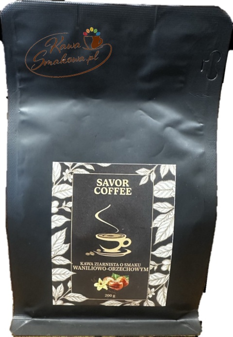 SAVOR COFFEE kawa waniliowo-orzechowa ziarnista 200g