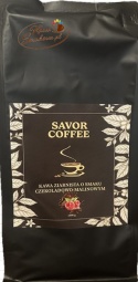 Savor Coffee czekoladowo-malinowa 1kg i Savor Coffee bananowa 1kg kawy ziarniste