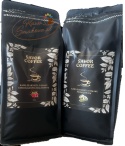 Savor Coffee czekoladowo-malinowa 1kg i Savor Coffee pistacjowa 1kg kawy ziarniste