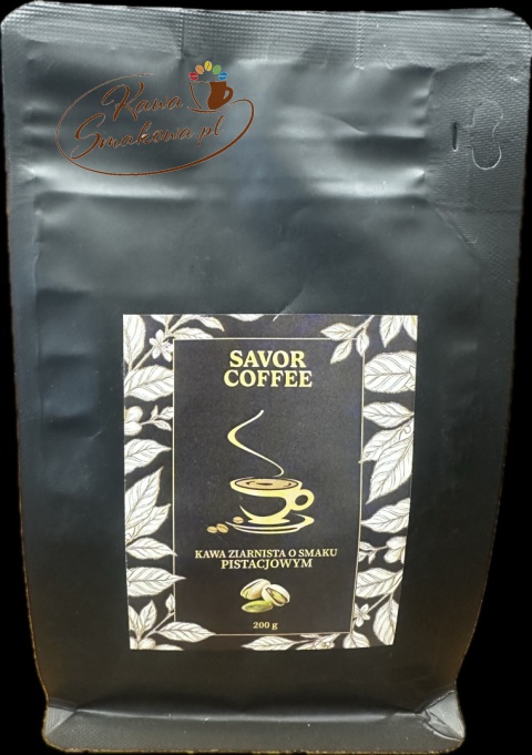 Savor Coffee pistacjowa 200g i Savor Coffee czekoladowo-malinowa 200g kawy ziarniste