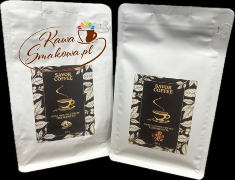 Savor Coffee pistacjowa 200g i Savor Coffee piernikowa 200g kawy mielone