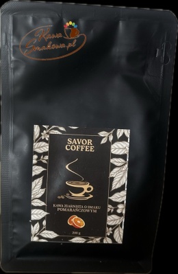 Savor Coffee pomarańczowa 200g i Savor Coffee waniliowo-orzechowa 200g kawy ziarniste