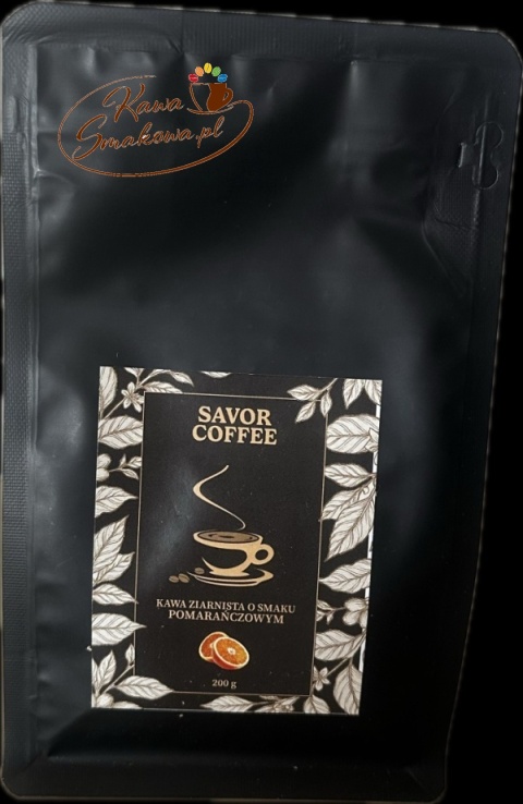 Savor Coffee pomarańczowa 200g i Savor Coffee waniliowo-orzechowa 200g kawy ziarniste