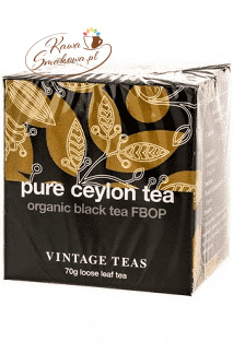 Herbata czarna liściasta organiczna Vintage pure ceylon FBOP DIMBULA 70g