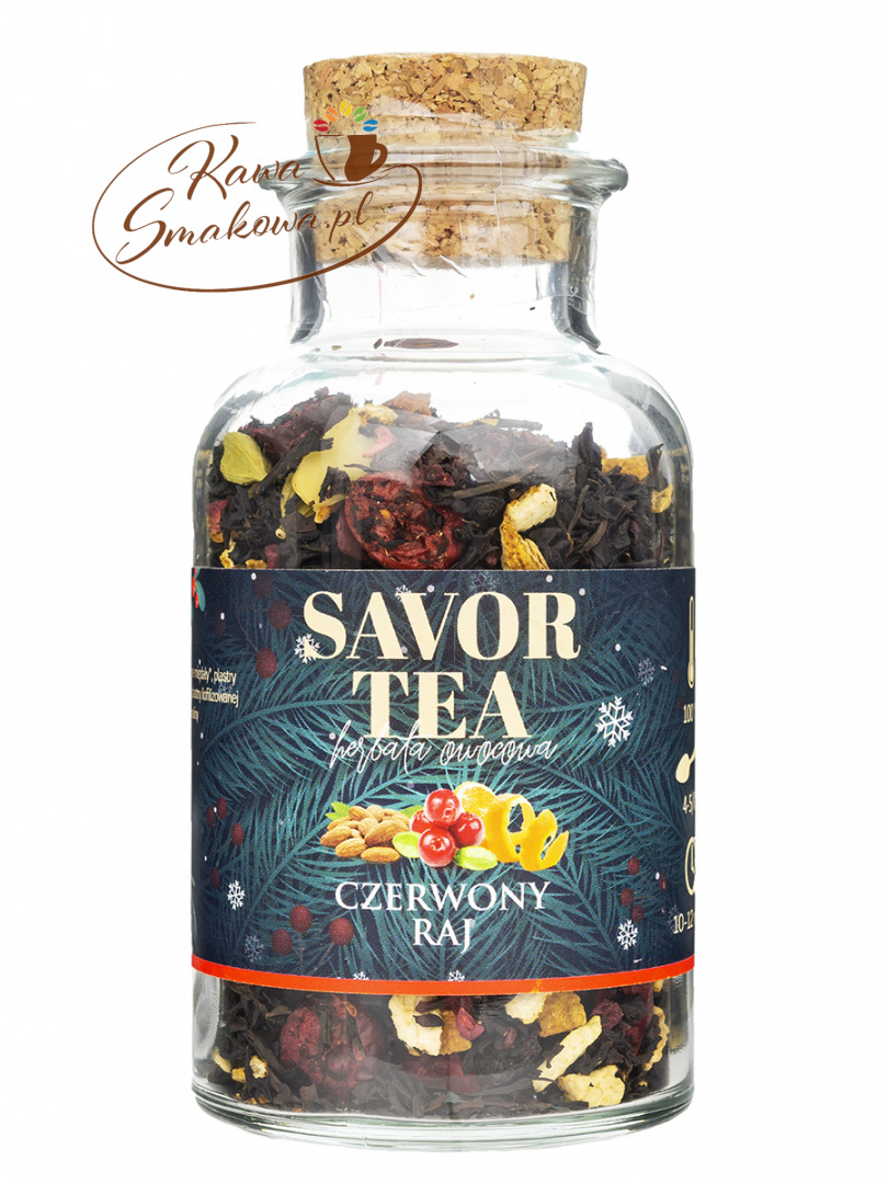 Herbata owocowa Savor Tea Czerwony Raj 80g